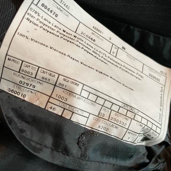 Armani Collezioni Men’sWool Blazer46 IT/36 US Made in ItalyPinstripe Classic Fit - Picture 6 of 11